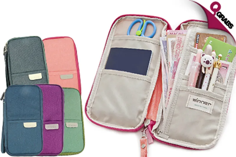 From QR29 Explore the World with a Handy Travel & Passport Wallet - Choose from 6 Adventurous Colors! (Up to QR94 Value)